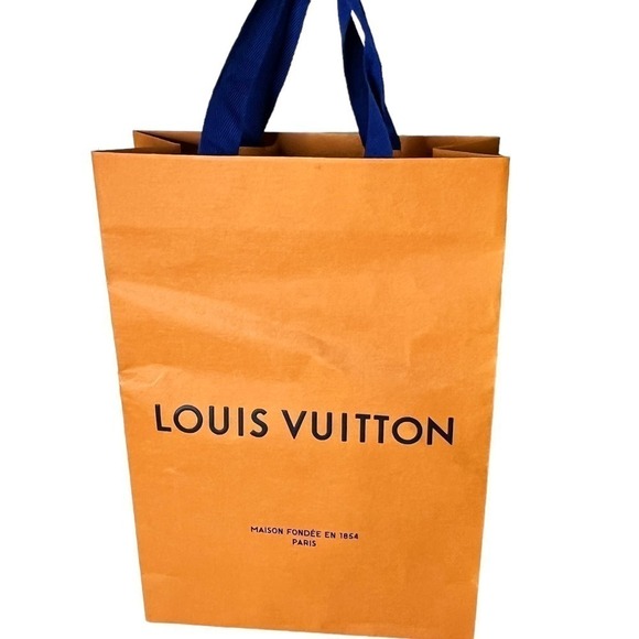 Louis Vuitton Other - Louis Vuitton Tall Shopping Gift Bag with Blue Cotton Handles